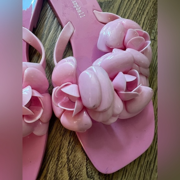 Jeffrey Campbell Fleuris Jelly Flip Flop in Pink Size 7 - Picture 4 of 5